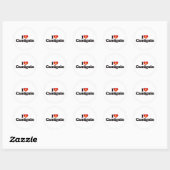 Sticker Rond J'aime Camiguin (Feuille)