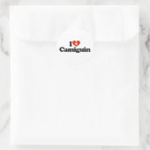 Sticker Rond J'aime Camiguin (Sac)