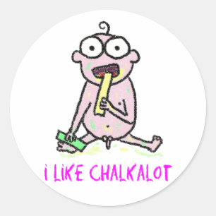 Sticker Rond J'Aime Chalkalot