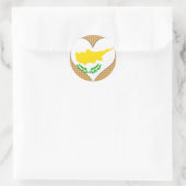 Sticker Rond J'aime Chypre (Sac)