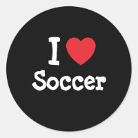 J'aime Coeur de Football personnalisé
