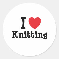 J'aime coeur Tricot personnalisé