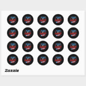 Sticker Rond J'aime comment elle fait exploser des feux d'artif (Feuille)