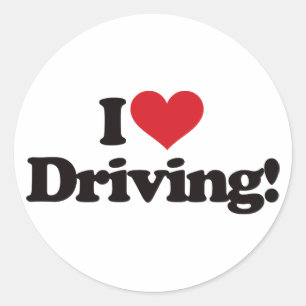 Sticker Rond J'Aime Conduire !