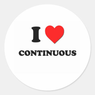 Sticker Rond J'aime Continuous