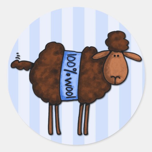 Sticker Rond j'aime crochet (Devant)