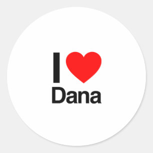 Sticker Rond j'aime dana