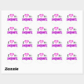 Sticker Rond J'aime danser (Feuille)
