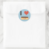 Sticker Rond J'aime Eclair (Sac)