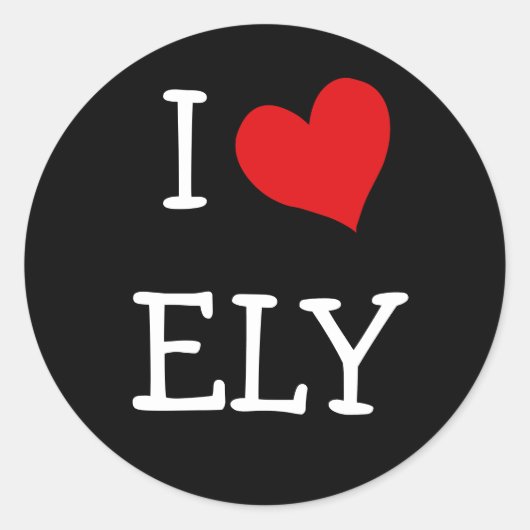 Sticker Rond J'Aime Ely (Devant)