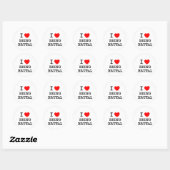 Sticker Rond J'Aime Être Brutal (Feuille)