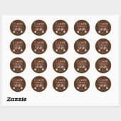 Sticker Rond j'aime être Jojo j'aime être appelé Jojo  (Feuille)