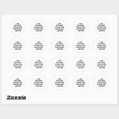 Sticker Rond J'Aime Expliquer La Même Chose Et Blanc Li (Feuille)