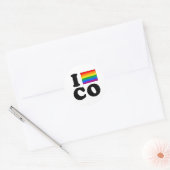 STICKER ROND J'AIME GAY COLORADO (Enveloppe)