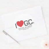 Sticker Rond J'aime GC (Enveloppe)