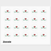 Sticker Rond j'aime guacamole (Feuille)