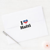 STICKER ROND J'AIME HAÏTI 2 (Enveloppe)