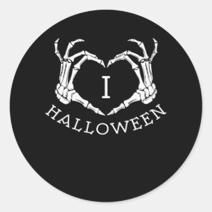 Sticker Rond J'aime Halloween