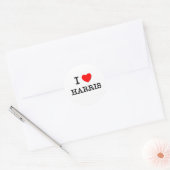 Sticker Rond J'aime Harris (Enveloppe)