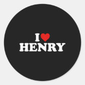 Sticker Rond J'Aime Henry He (Devant)