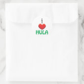 STICKER ROND J'AIME HULA (Sac)