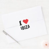 Sticker Rond J'aime Ibiza icône (Enveloppe)
