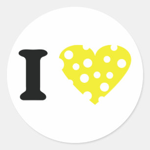 Sticker Rond J'aime icône käse
