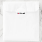 STICKER ROND J'AIME ISAAC (Sac)