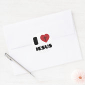 Sticker Rond J'aime Jésus (Enveloppe)