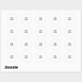 Sticker Rond J'aime Jésus (Feuille)
