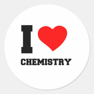 STICKER ROND J'AIME LA CHIMIE