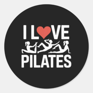 Sticker Rond J'aime la conception de motivation pour l'exercice
