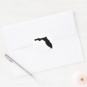 Sticker Rond J'aime la Floride (Enveloppe)