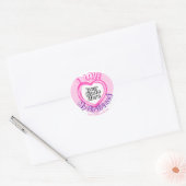 Sticker Rond J'aime la photo de ma petite amie Saint-Valentin C (Enveloppe)