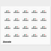Sticker Rond J'aime la Toscane (Feuille)