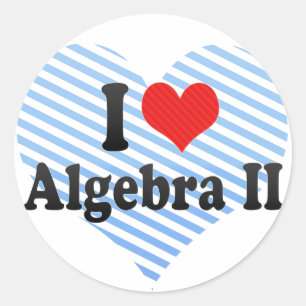 Sticker Rond J'aime l'algèbre II