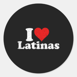 Sticker Rond J'Aime L'Ami Latina