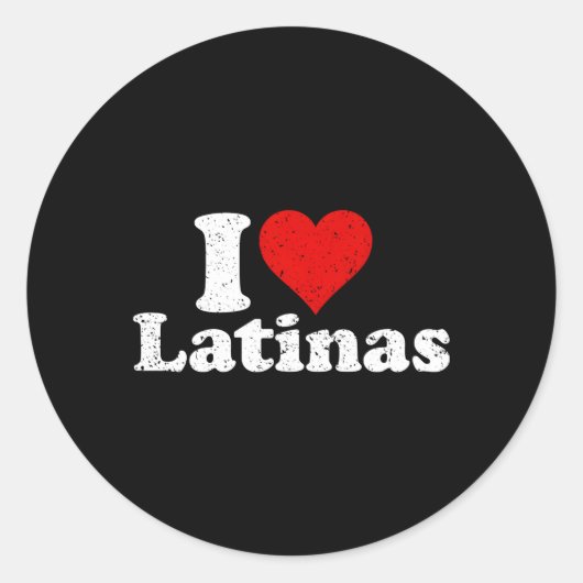 Sticker Rond J'Aime L'Ami Latina (Devant)