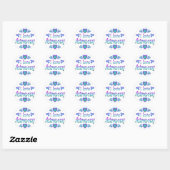 Sticker Rond J'aime l'astronomie (Feuille)
