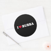 STICKER ROND J'AIME LE BUBBA (Enveloppe)