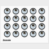 Sticker Rond J'AIME le café (Feuille)
