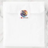 Sticker Rond J'aime le Canada (Sac)