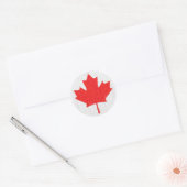 Sticker Rond J'aime le Canada ! Conception de l'affichage de l' (Enveloppe)