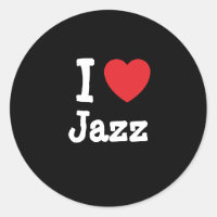 J'aime le coeur de Jazz personnalisé
