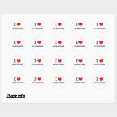 Sticker Rond J'Aime Le Cyclocross (Feuille)