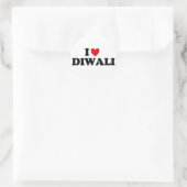 Sticker Rond J'aime le diwali (Sac)