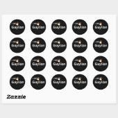Sticker Rond j'aime le guylien (Feuille)