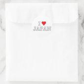Sticker Rond J'aime le Japon (Sac)