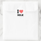 STICKER ROND J'AIME LE LAIT (Sac)