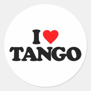 STICKER ROND J'AIME LE TANGO